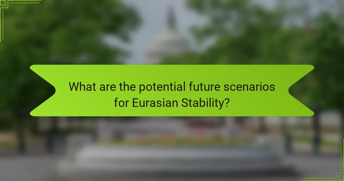 What are the potential future scenarios for Eurasian Stability?