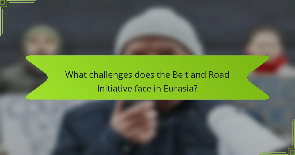 What challenges does the Belt and Road Initiative face in Eurasia?