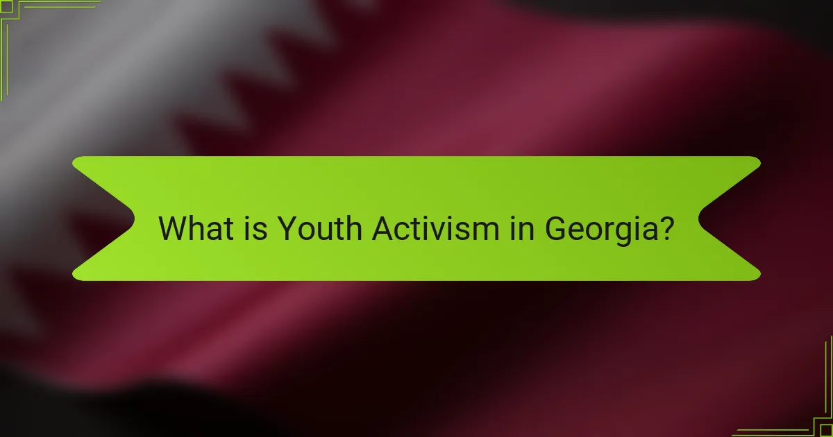 What is Youth Activism in Georgia?